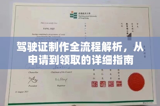 湛河驾驶证制作全流程解析，从申请到领取的详细指南
